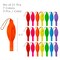 Wrapables Punching Balloons with Rubber Band Handles for Party Favors, Birthday Parties (Set of 21), Multicolor